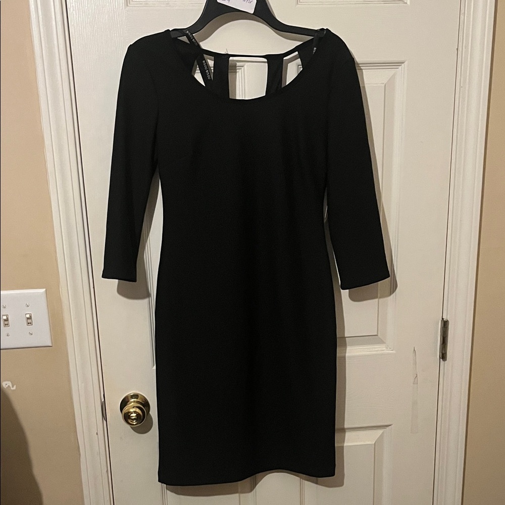 Bisou Bisou Black Long Sleeve Dress